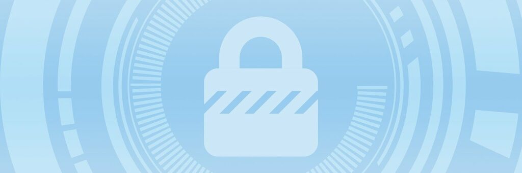 image of virtual padlock for cybersecurity