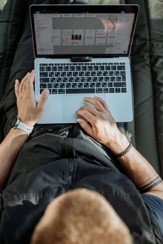 New Jersey IT expert working on a laptop