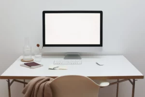 Apple Desktop computer on a desk